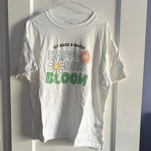 Aerie Oversized White Tee with Subtle Logo